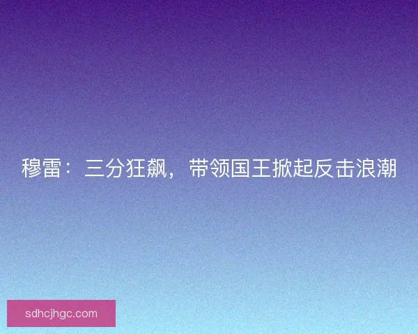 穆雷：三分狂飙，带领国王掀起反击浪潮