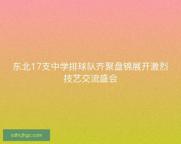 东北17支中学排球队齐聚盘锦展开激烈技艺交流盛会 东北17支中学排球队齐聚盘锦展开激烈技艺交流盛会